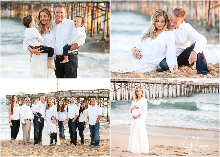 Family + Maternity Portrait Photo Session at the Beach ~ Newport Beach